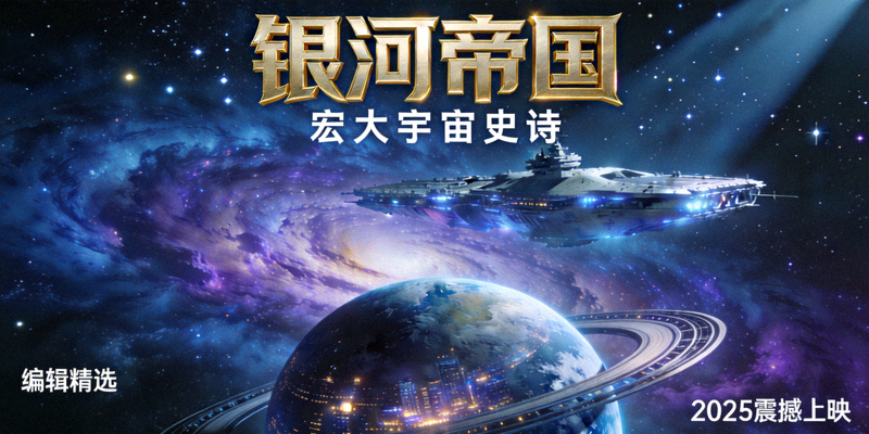 编辑精选科幻大片《银河帝国》海报 - 宏大宇宙史诗
