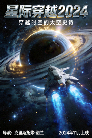 科幻电影《星际穿越2024》海报 - 太空探索题材