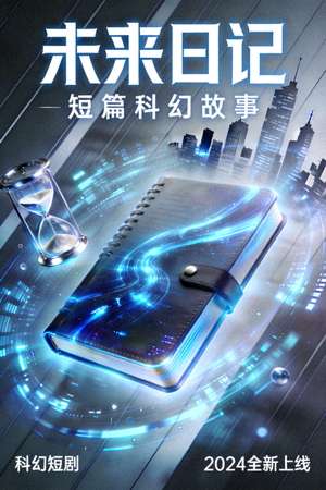 科幻短剧《未来日记》海报 - 短篇科幻故事